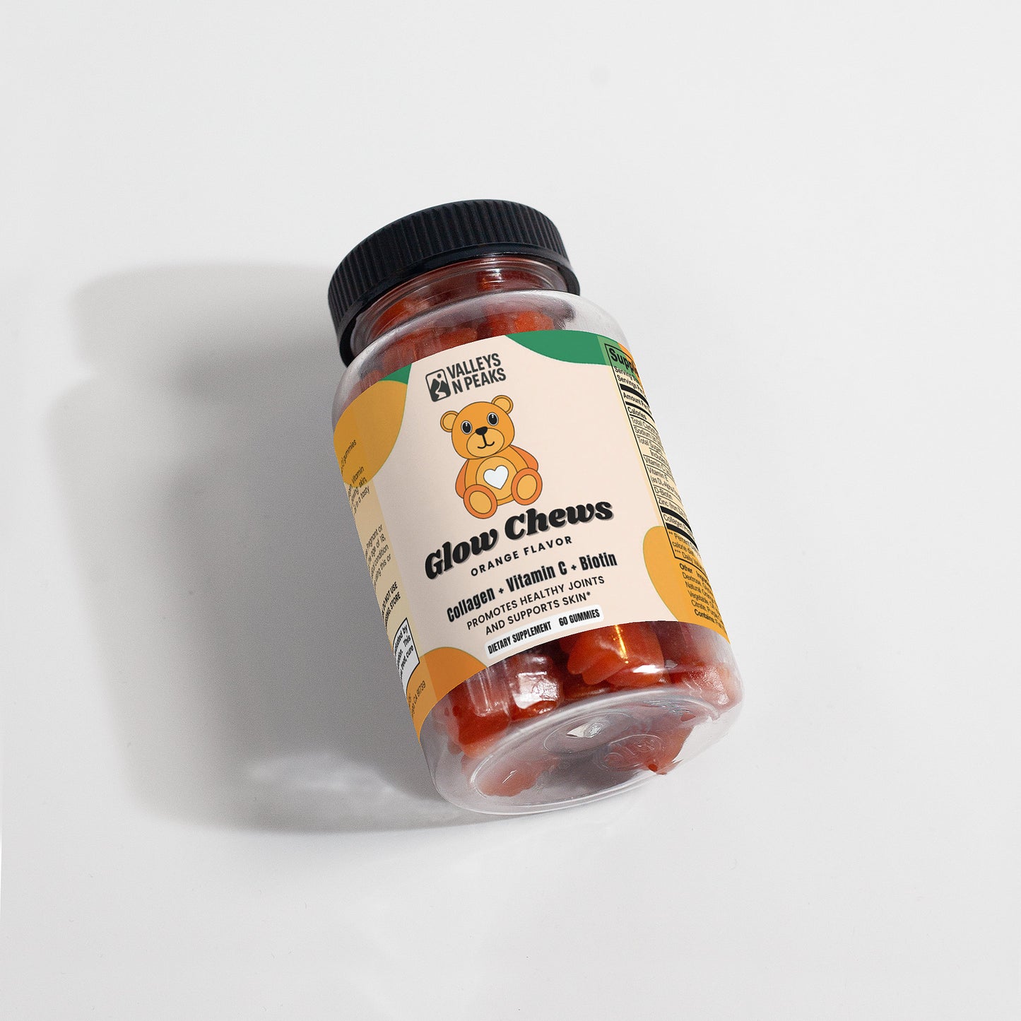 Glow Chews – Collagen Gummies with Vitamin C, Biotin & Zinc