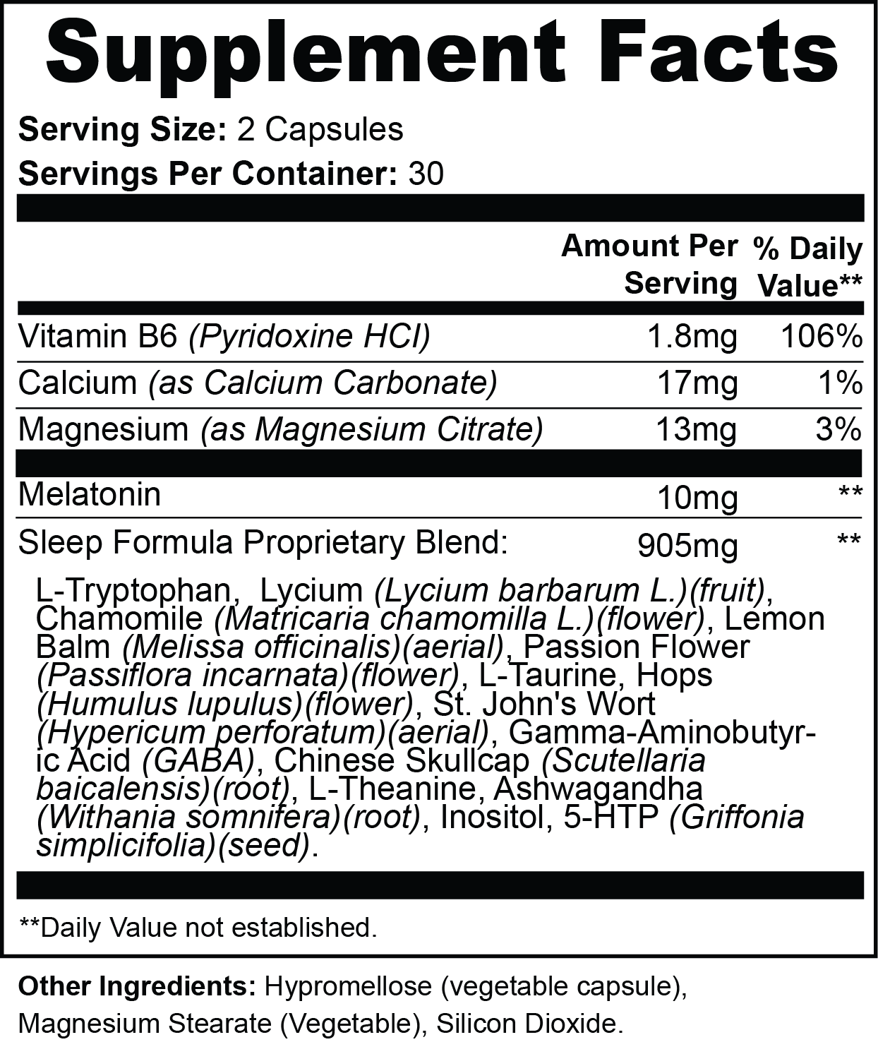 Inso‑No‑Mo™ Restful Night Formula